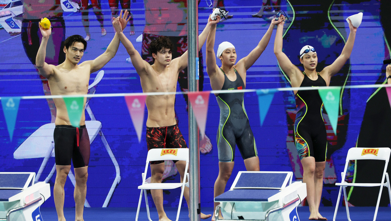 全運會丨三位奧運冠軍接力出場，浙江泳軍再稱王