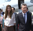 阿根廷总统抵达杭州