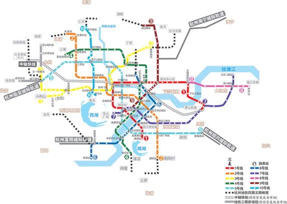 杭州地铁四期,五期规划逐步启动