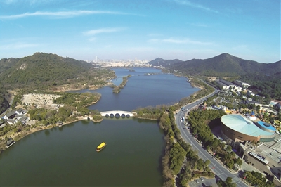 湘湖跨湖桥景区向5a级景区迈进_杭州_浙江热线