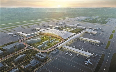 杭州机场三期效果图