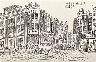 最早开始,郑家清并不专注于画城市风貌,而是习作温州山水风景画.