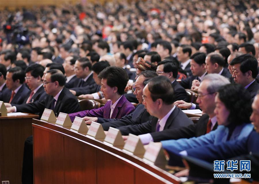 （两会）（3）十三届全国人大一次会议举行第五次全体会议