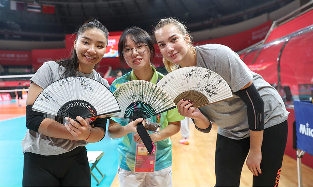 外国运动员感受中国文化