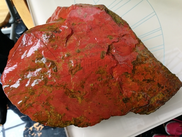 东钱湖一村民山上发现血红色石头 这是啥宝贝？[组图]
