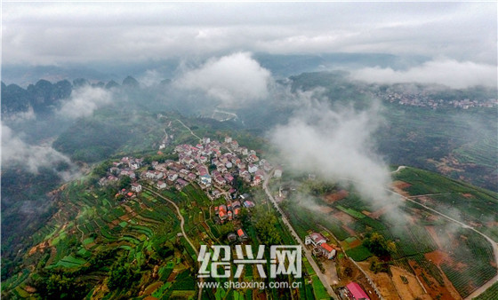 新昌县东茗乡下岩贝村山里好风光